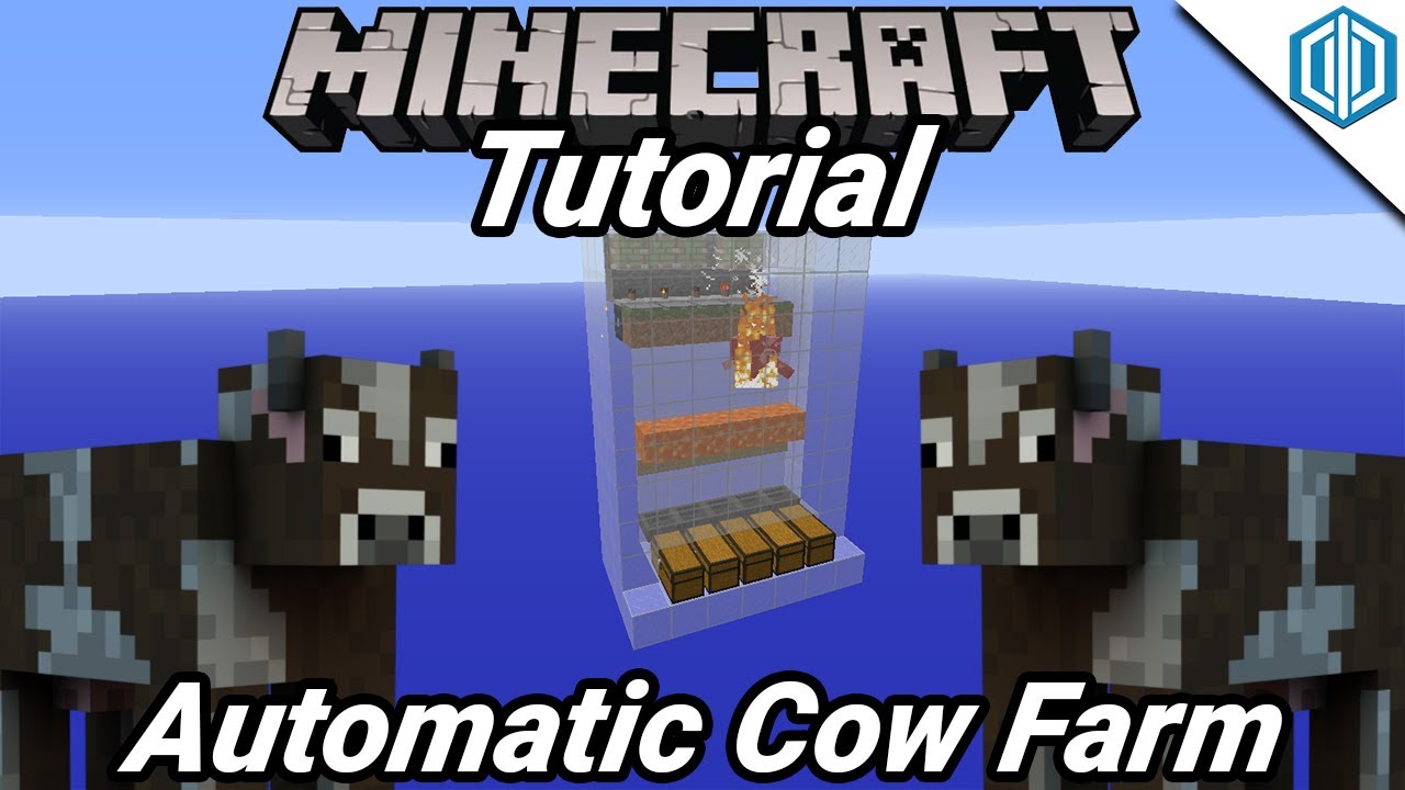 Automatic Cow Farm (Minecraft Factions Tutorial)