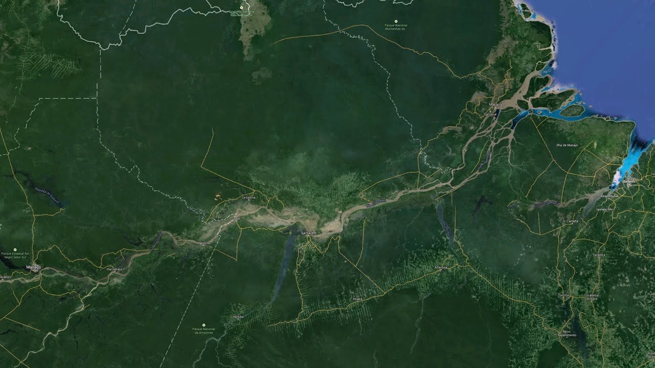 O passado remoto de um grande rio