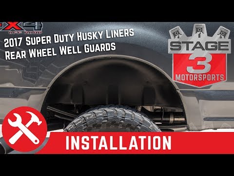 2017 F250 & F350 Husky Liners Rear Wheel Well Guards Install