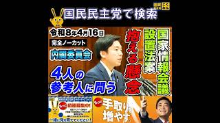 国民民主党 森ようすけ 内閣委員会 4月16日