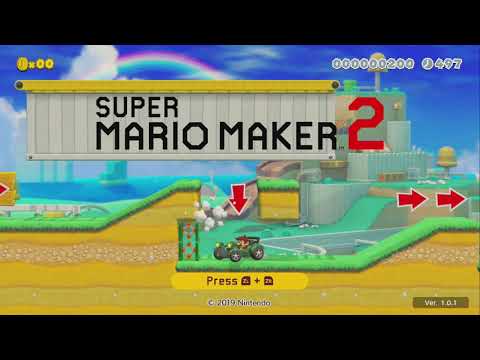 Title Screen Level ~ SM3DW Grass - Super Mario Maker 2 - No Commentary 1bu