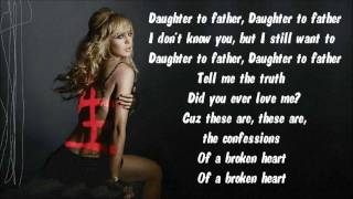 Lindsay Lohan - Confessions Of a Broken Heart (Lyrics Video)