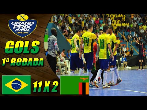 Gols Brasil 11x2 Zâmbia | 1ª Rodada | Grand Prix...