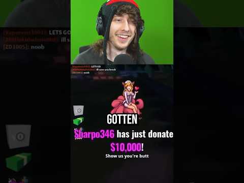 KREEKCRAFT'S LARGEST DONATION... 🤑😱 #roblox #shorts @iwindowl