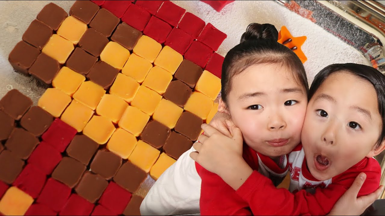 バレンタインレシピ：「ドットマリオチョコ」 の作り方 Dot Mario Choco Recipe