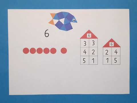 Die 6 zerlegen (Teil 3) / Mathe / Grundschule / Klasse 1 / einfach üben