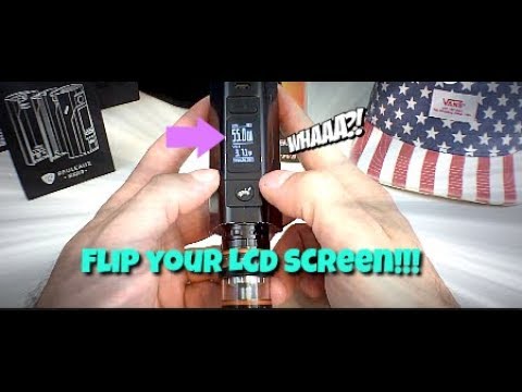 How to flip your Vaporizer LCD screen WISMEC REULEAUX RX2/3