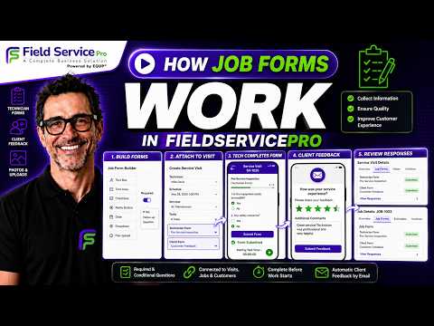 Comment fonctionnent les formulaires de travail dans FieldServicePro