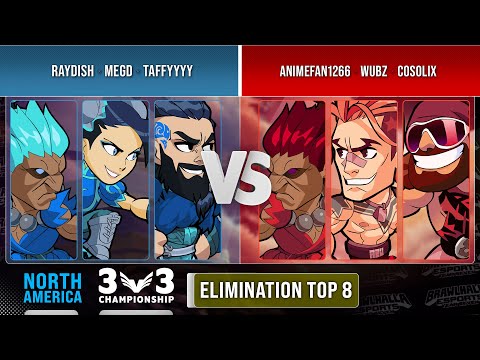 Raydish, megD & Taffyyyy VS animefan1266, wubz & Cosolix - Elimination Top 8 - 3v3 Championship 2022