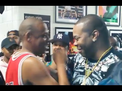 Jay Z And Busta Rhymes Meet Backstage At Diddy's Bad Boy Reunion Tour Barclay's