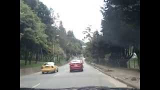 preview picture of video 'Driving through Bogota Colombia South America in taxi'