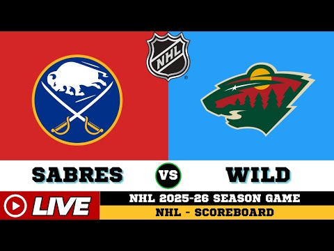 🔴LIVE : Minnesota Wild Vs Buffalo Sabres | NHL 2026 | NHL Live SCOREBOARD