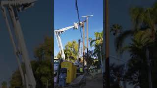 LADWP utility pole and transformer removal (Hyperlapse)