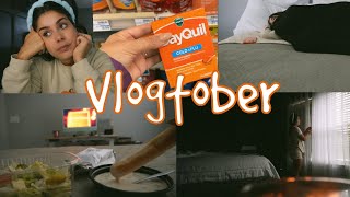 Vlogtober 2023 | a sick day in my life *rainy day*