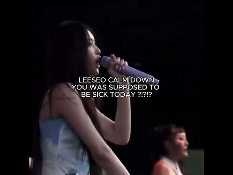 LEESEO SERVE VOCAL WHILE BEING SICK #ive #ivepalooza #lollapalooza #kpop