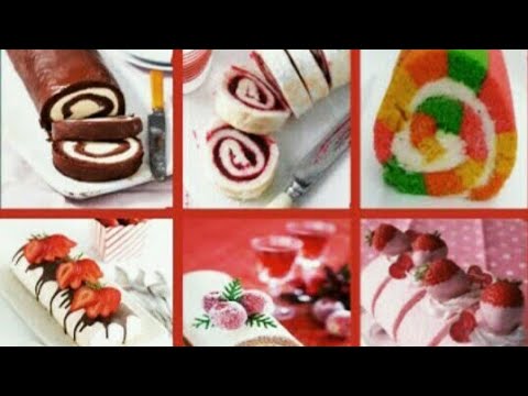 Very Beautiful Roll Cake Images ❤️