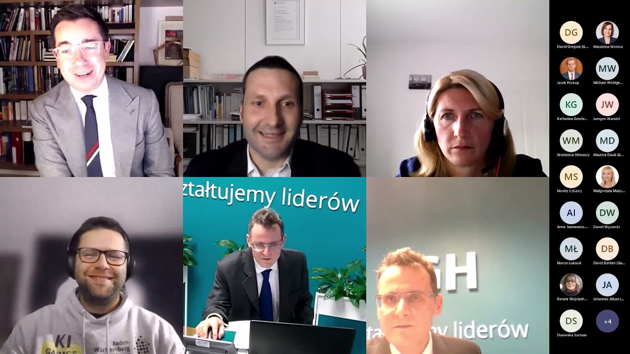 Panel discussion Artificial Intelligence with Günther H. Oettinger 13.10.2021 at SGH Warsaw