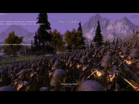 UEBS 300 Spartans VS 1000 Skeleton Warriors