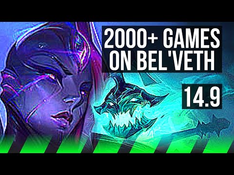 BEL'VETH vs HECARIM (JGL) | 2000+ games, 11/2/5, Dominating | NA Master | 14.9