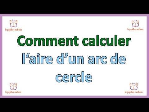 Comment calculer l aire d un arc de cercle