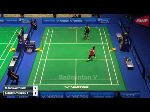 Badminton 2017 MalaysiaMaster   Satheishtharan R  vs Alamsyah YUNUS