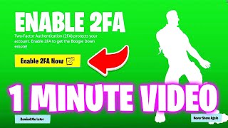 How To Enable 2FA in Fortnite
