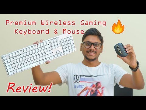 Premium wireless gaming keyboard & mouse combo