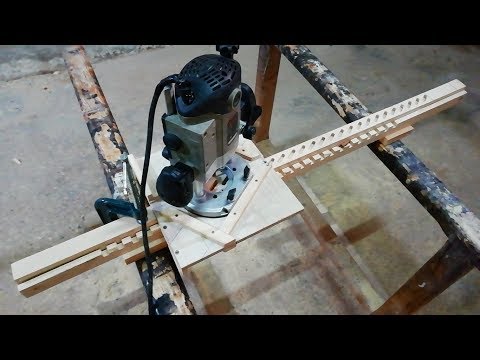 Awesome Smart Woodworking Techniques With Router - Router Jig for Wooden louvers Video