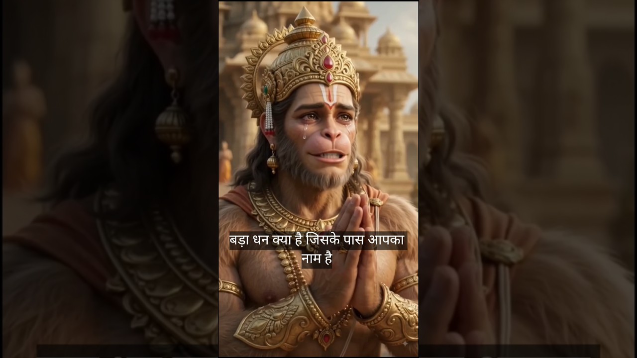 🏹श्रीराम ने हनुमान जी से पूछा संसार का सबसे बड़ा धन क्या है🐒🚩#sorts #bhakti #viral #sreeram #Hanuman