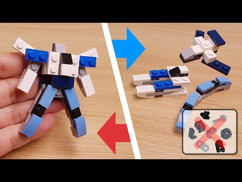 Mini LEGO brick airplane, boat, and train combining robot PTB301! #LEGO #MOC #レゴ #レゴ変形ロボ #レゴ作り方 #레고변신로봇