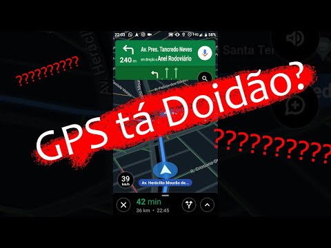 GPS fala uma coisa muito estranha. Acho que ele tá inventando.