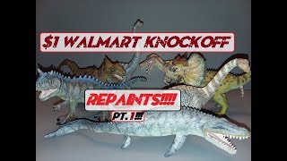 Repainted $1 Walmart Dinosaurs! Part 1!!!!