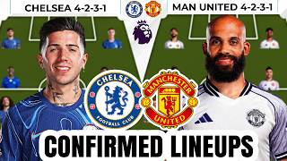 Download lagu Chelsea vs Man United 🔴 SUSUNAN PEMAIN YANG DIKONFIRMASI! Susunan Pemain Terbaik Michael Carrick ... mp3