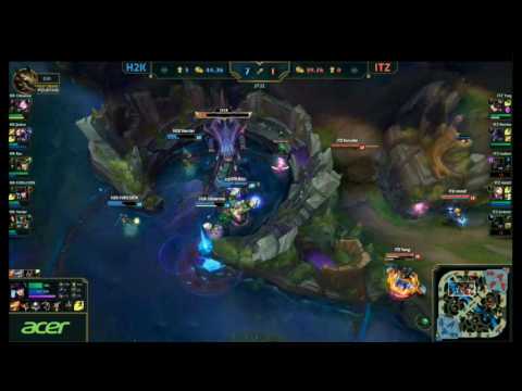 H2K vs ITZ 外卡決定賽 EU成功戰勝 取得首勝! 2016 英雄聯盟S6 世界大賽 精華片段