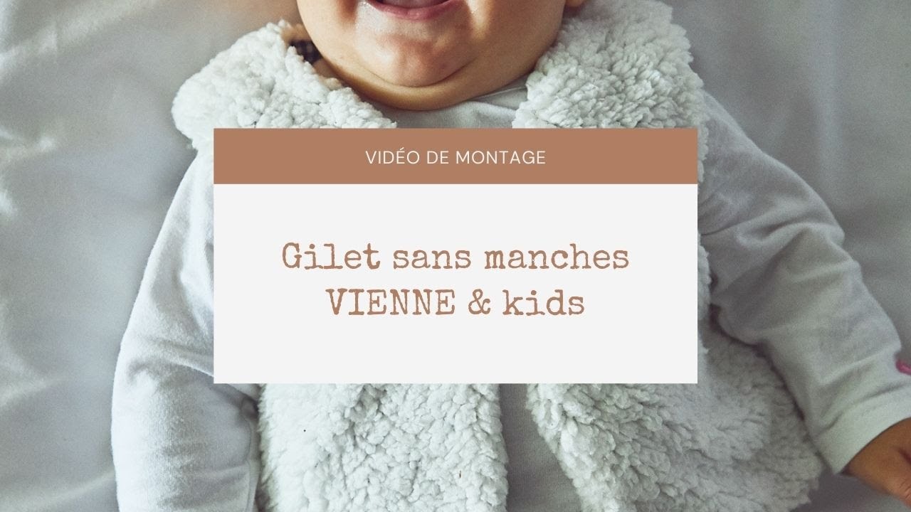 Patron gilet sans manches enfant VIENNE 4-12ans - Calissone
