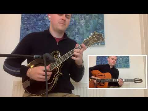 Donna Lee - Gypsy Jazz Mandolin and Guitar (Washburn M-5S BR JWC Catania swing) David Jones