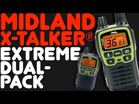 Midland X-Talker Walkie Talkie Radios Jeep Edition - Midland Extreme Dual Pack FRS Radios
