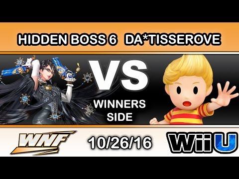 WNF 4.1 - Hidden boss 6 (Bayonetta) Vs. Da*tisserove (Lucas) Winners Side - Smash Wii U