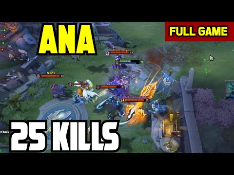 NOT an ANA game without FOUNTAIN DIVING - Ana Slark Carry 25 Kills w/ Ceb Legion commander