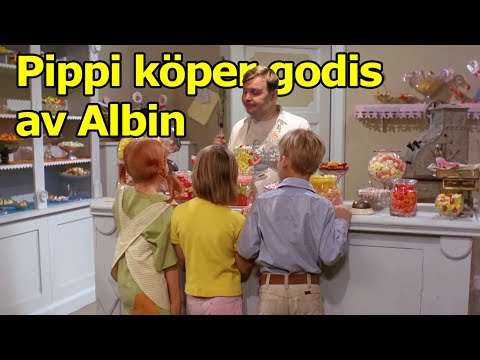 , title : 'Pippi köper godis av Albin'