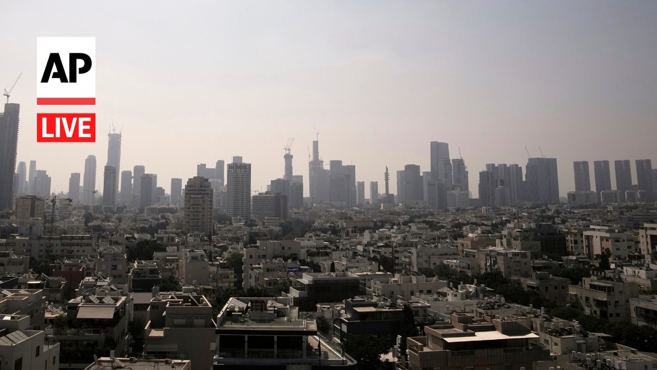 Video | LIVE: Tel Aviv and Jerusalem skyline as Iran war continues