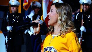 Sheryl Crow belts Star Spangled Banner at Predators vs. Jets Game 7