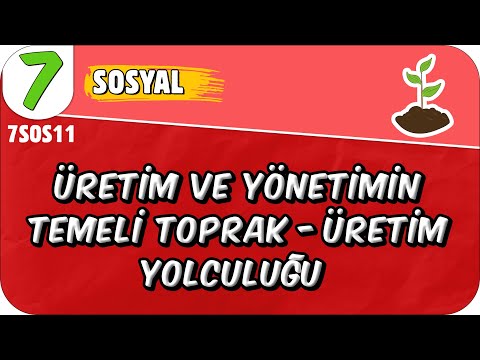 Üretim ve Yönetimin Temeli Toprak - Üretim Yolculuğu 📕 7. Sınıf Sosyal #2025