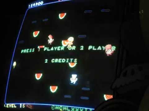 Food Fight I Arcade I Atari I Gameplay - 184,200