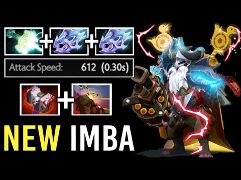 ELECTRIC MACHINE GUN Sniper Bash + HeadShot Can't Move 2x Moon Shard Troll Build 7.22 Fun Dota 2