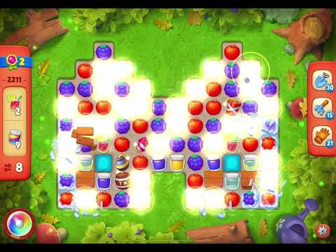 GardenScapes Level 2211 no boosters (14 moves)