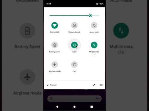 Sync tile - Quick settings Video