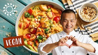 Curry mit Süsskartoffeln [Rezept] - Vegan