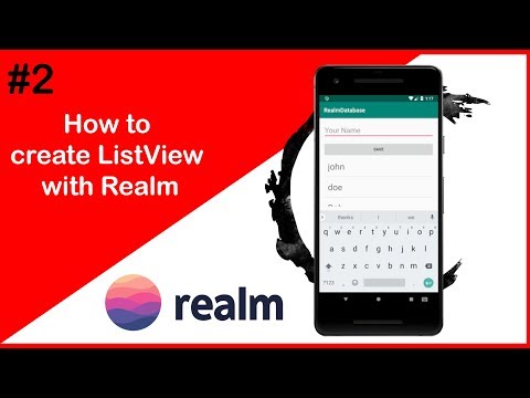 Android Database #2 | Realm database ListView