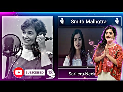 Smita Malhotra Voice Behind Rashmika Mandanna 🤯🔥 || #rashmikamandanna #youtube  #tollywood #trending